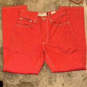 PJ-Mark Red denim pants. NWOT.